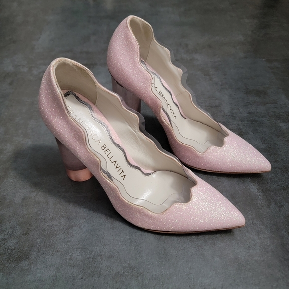 Francesca Bellavita Moon 100 Pumps, Pink, Women's Size EU 36.5 / US 6.5 - Picture 4 of 12